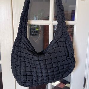Stylish Black Quilted Women's Bag